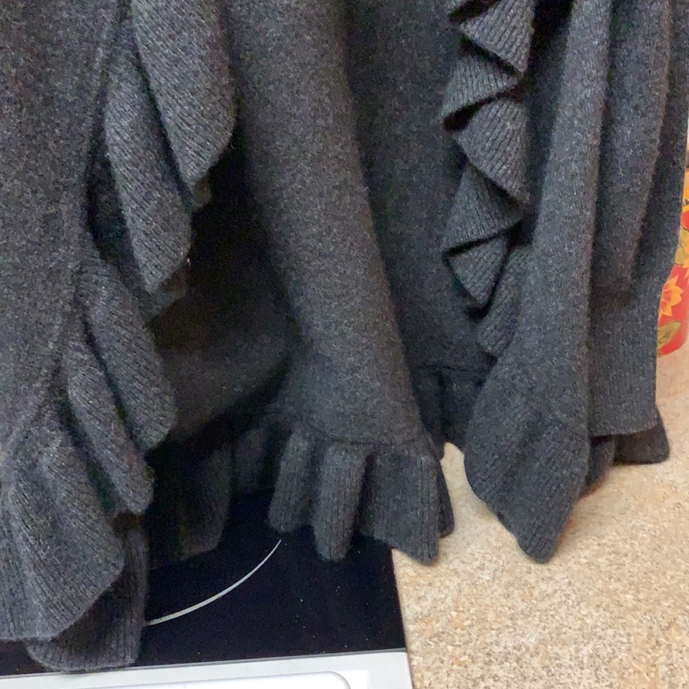 NWT Brodie Cashmere Ruffle cardigan - Picture 8 of 10